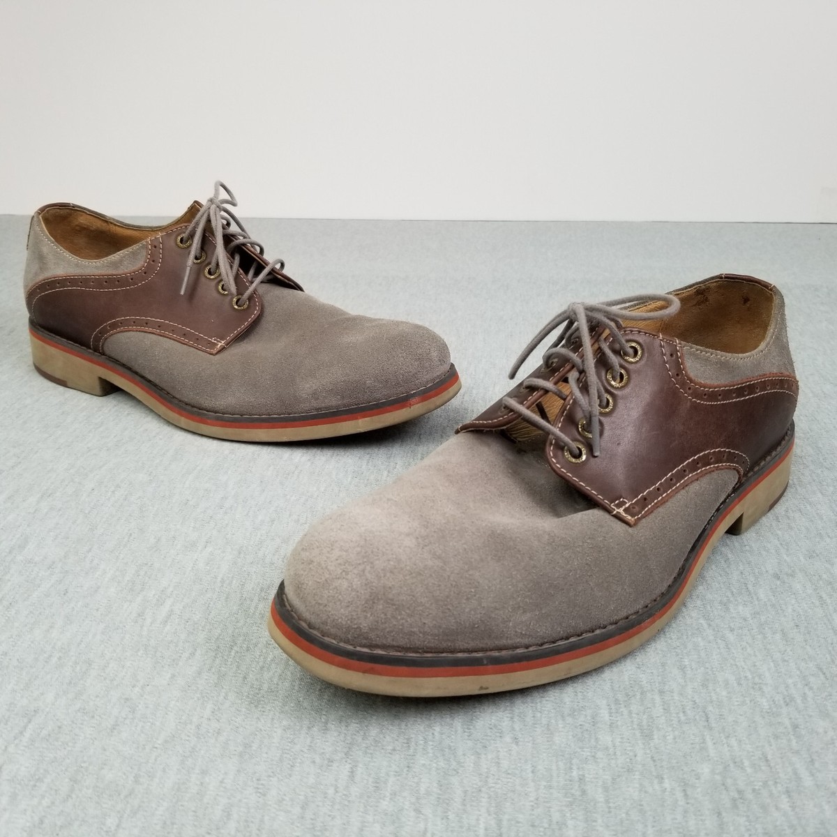 Johnston & Murphy Gray and Brown Oxfords Johnston & Murphy Handcrafted Italy Brown | Mercari main image 4