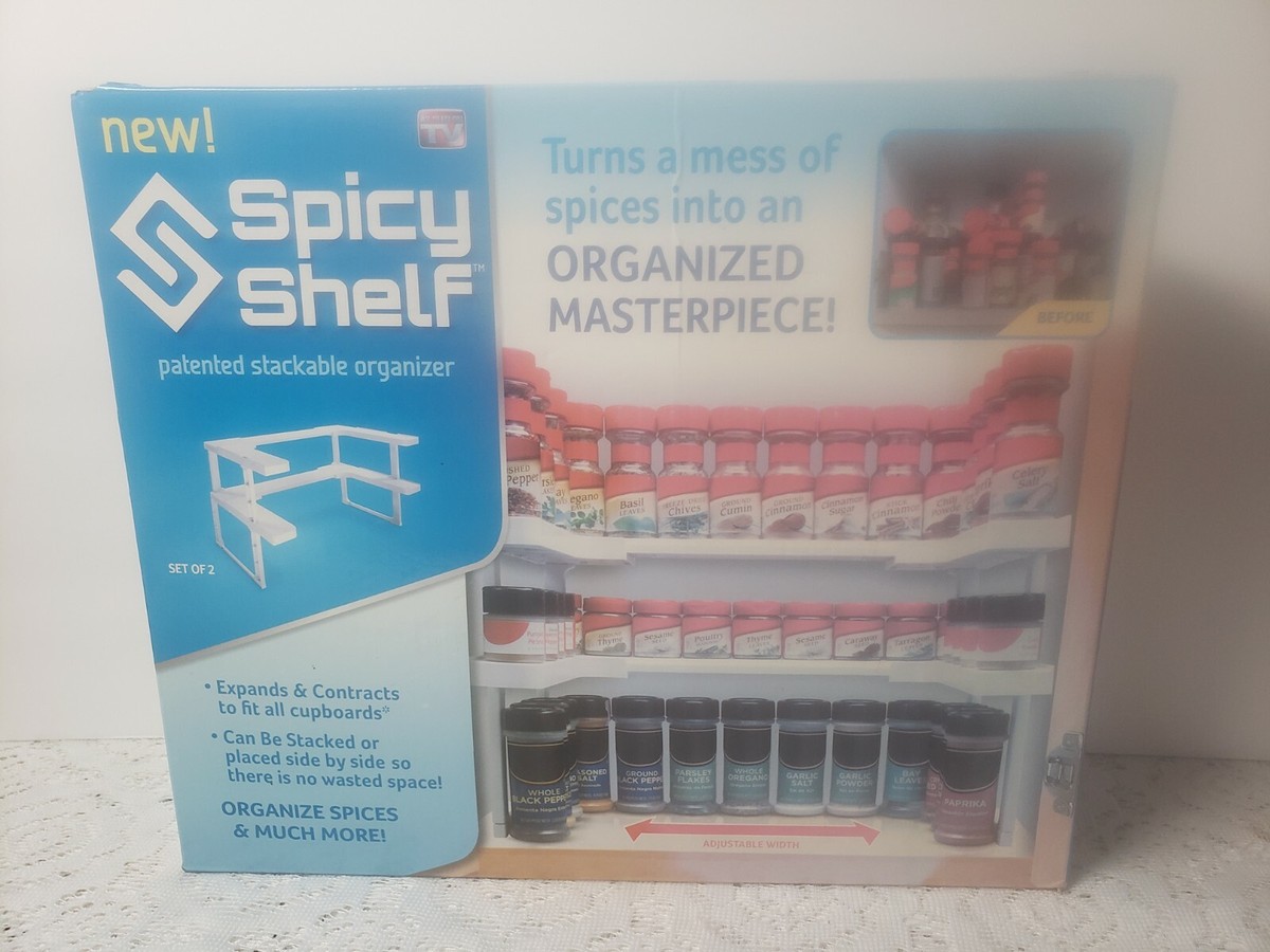 SPICY SHELF Spice Rack and Stackable Organizer New Opened Box As seen on  TV