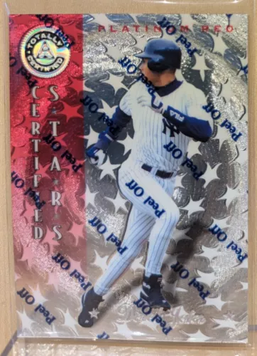1997 Pinnacle Totally Certified PLATINUM RED #141 Derek Jeter Yankees HOF RARE