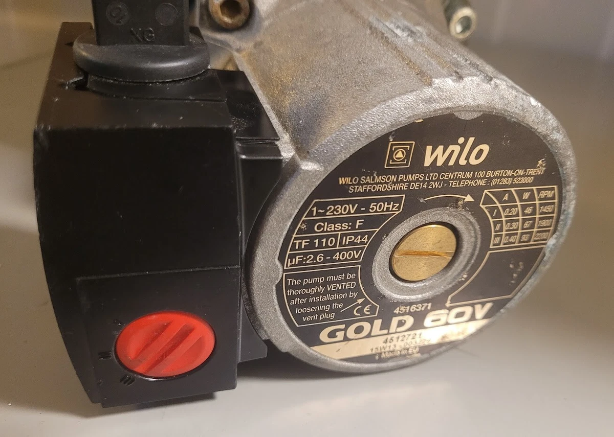 Wilo Central Heating Boiler Pump GOLD 60V 4512721 | eBay
