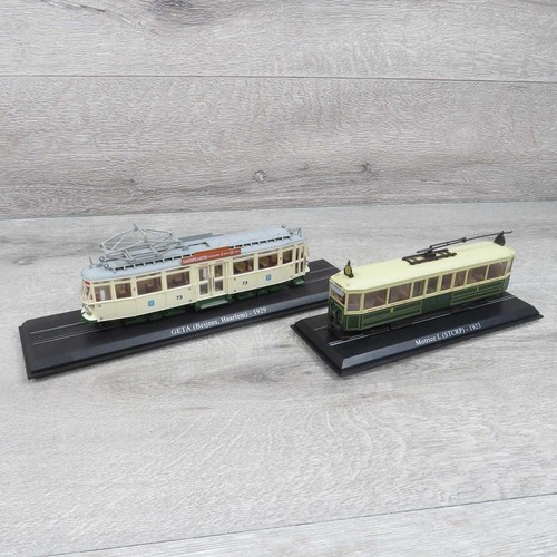 ATLAS 7519027 etc. - 1:87 - VELP - 2x Straßenbahn Standmodell 73, 8 - #AQ8139 | Zustand: Gebraucht
