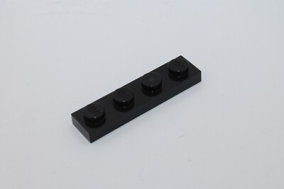 Lego 15x Platte 1x4 plate 3710 schwarz black
