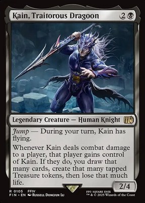 MTG RARE REGULAR - KAIN, TRAITOROUS DRAGOON 0105 (FIN) FINAL FANTASY