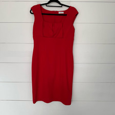 Calvin Klein Women’s 10 Red Sheath Dress Career