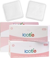 Square Cotton Pads 240 Count, Triple-Layer Design, Lint-Free Durable,