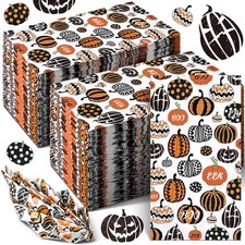 200 Pcs Halloween Pumpkin Paper Napkins 15.7 x 13 inches, as shown