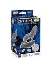 New - BePuzzled 3D Crystal Puzzle - Wolf (Cle...