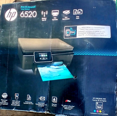 Brand New HP Photosmart Home Premium 6520 e-All-in-One Printer open box