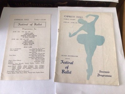 Ballettfestival Programm + Faltblatt - Kaiserinnensaal, Earls Court - Juni 1949