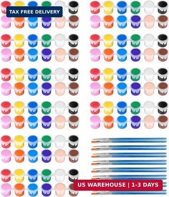 10 Pack Mini Acrylic Paint Set,12 Colors Acrylic Paints Strips for Kids&Adults C
