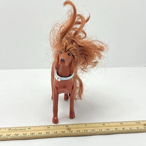Vintage Barbie Glam N Groom Ruby Irish Setter Dog Mattel  1999