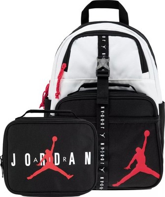    Nike Jordan KID Backpack 13'' Laptop LUNCH BOX BLACK  9A0775  Original p$65，