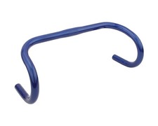 Blue Classic Road Drop Handlebar Deep Drop Steel 25.4mm Clamp Narrow Vintage.