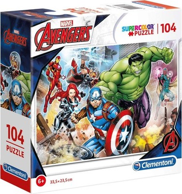Marvel Avengers Puzzle 104 Teile komplett Clementoni ab 6+ Weihnachten
