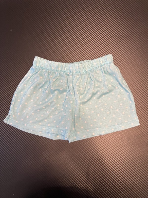Carter's Girls Blue/White Polka Dot Shorts Elastic Waist Size 5