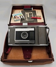 Polaroid Land Camera Vintage Model J66 With Case And Manual And Case Untested