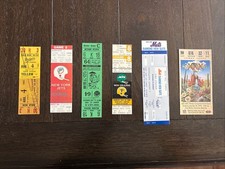 Vintage Baseball, Football Ticket Stub Lot - Dodgers, Mets, Jets, Super Bowl