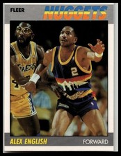 Fleer 1987-88 Fleer Alex English #34 Basketball