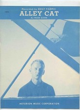 Alley Cat Sheet Music Bent Fabric by Frank Bjorn