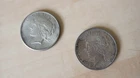 Peace Silver Dollars - Lot of Two (2) - 1924 & 1925 - Circulated