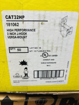 CAT32HP (Nvent Caddy) 2'' J-Hook Versa Mount BOX of 50