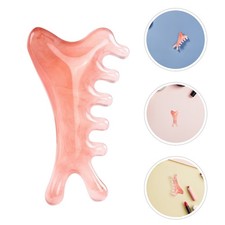 2 Pcs Scalp Meridian Massage Comb Massager Gua Sha Face Brush Hair Spa Tool