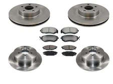 Fits 2012-2015 Subaru Impreza Sedan 2.0L Non Turbo Frt & R Rotors & Ceramic Pads