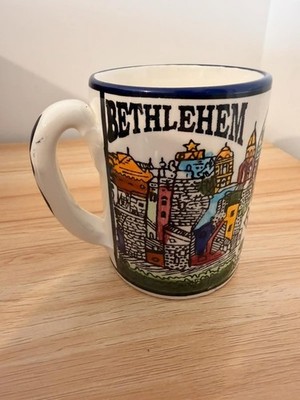 Jerusalem Handarbeit Keramik Heiliges Land Becher - Bethlehem & Nazareth - Ostern
