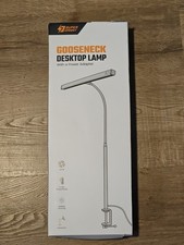 SuperDanny Gooseneck Desktop Lamp 3 Color Termps, Black