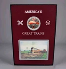 America's Great Trains Hiawatha Locomotive 1oz .999 Enameled Silver Round Card