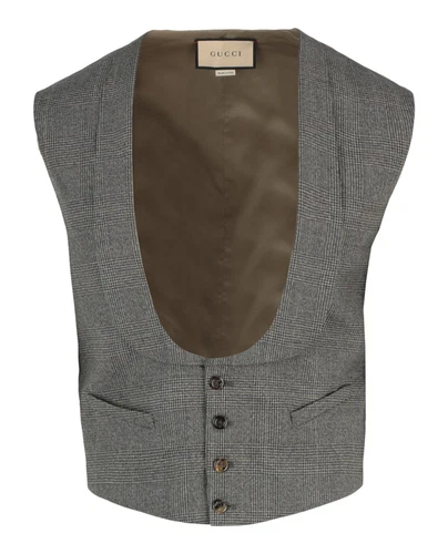 Gilet homme Gucci à carreaux sur mesure
