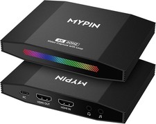 4K 60fps Game Capture Card, HDR/VRR, 1080p 120fps Passthrough for Live Streaming