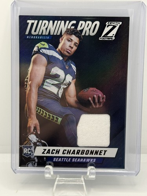 #ad 2023 Panini Zenith Memorabilia Patch Zach Charbonnet #TPM ZCH Rookie Card $4.00
