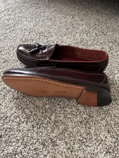 Lands End Men’s Burgundy Tassel Loafer Size 12