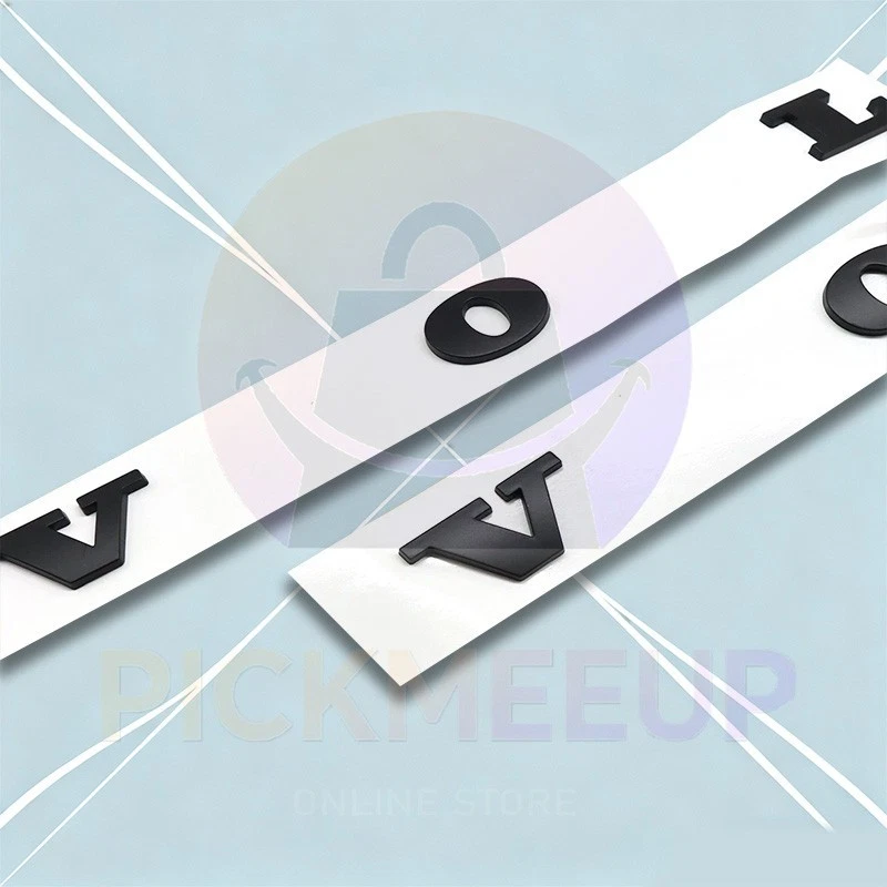 For Volvo Rear Trunk Lid Letters Badge Nameplate Emblem Sport Matte Accessories - Изображение 2 из 4