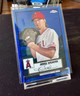 2021 Topps Chrome Platinum Anniversary Blue Prism Refractor Jered Weaver Auto