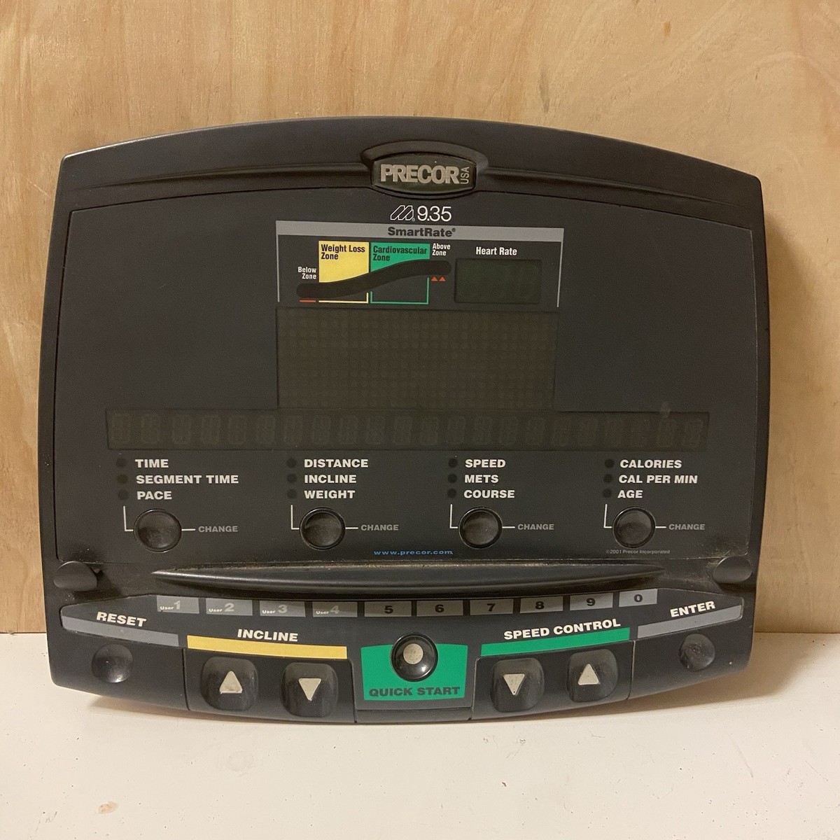 Precor Treadmill Console Control Panel Display