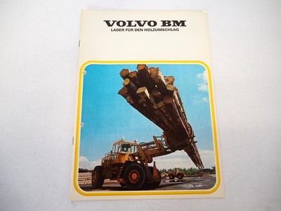 Brochure Volvo BM 621 to 1641 wheel loader for wood handling 1975