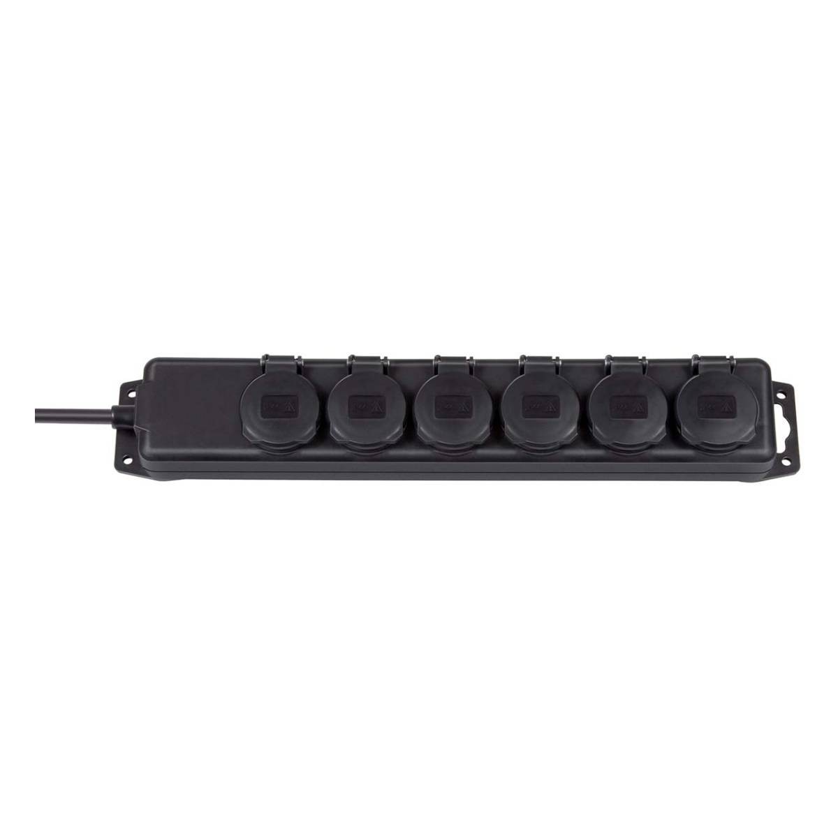 Multiprise Brennenstuhl robuste noire 6 prises etanche IP44 2m