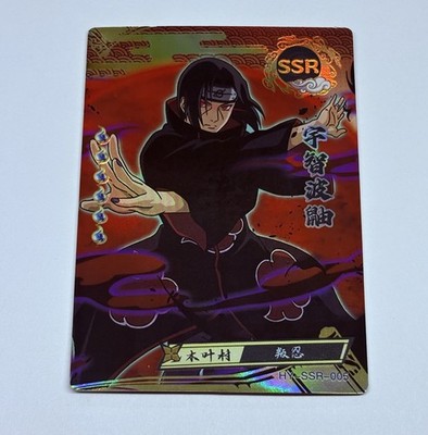 Itachi Uchiha | Naruto Trading Card SSR 05 Holo Foil 1mm Thick Anime Art Tc12