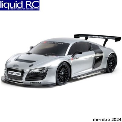 Tamiya 47517 1/10 R/C Audi R8 Lms 2008 Silver Painted Body Tt-02