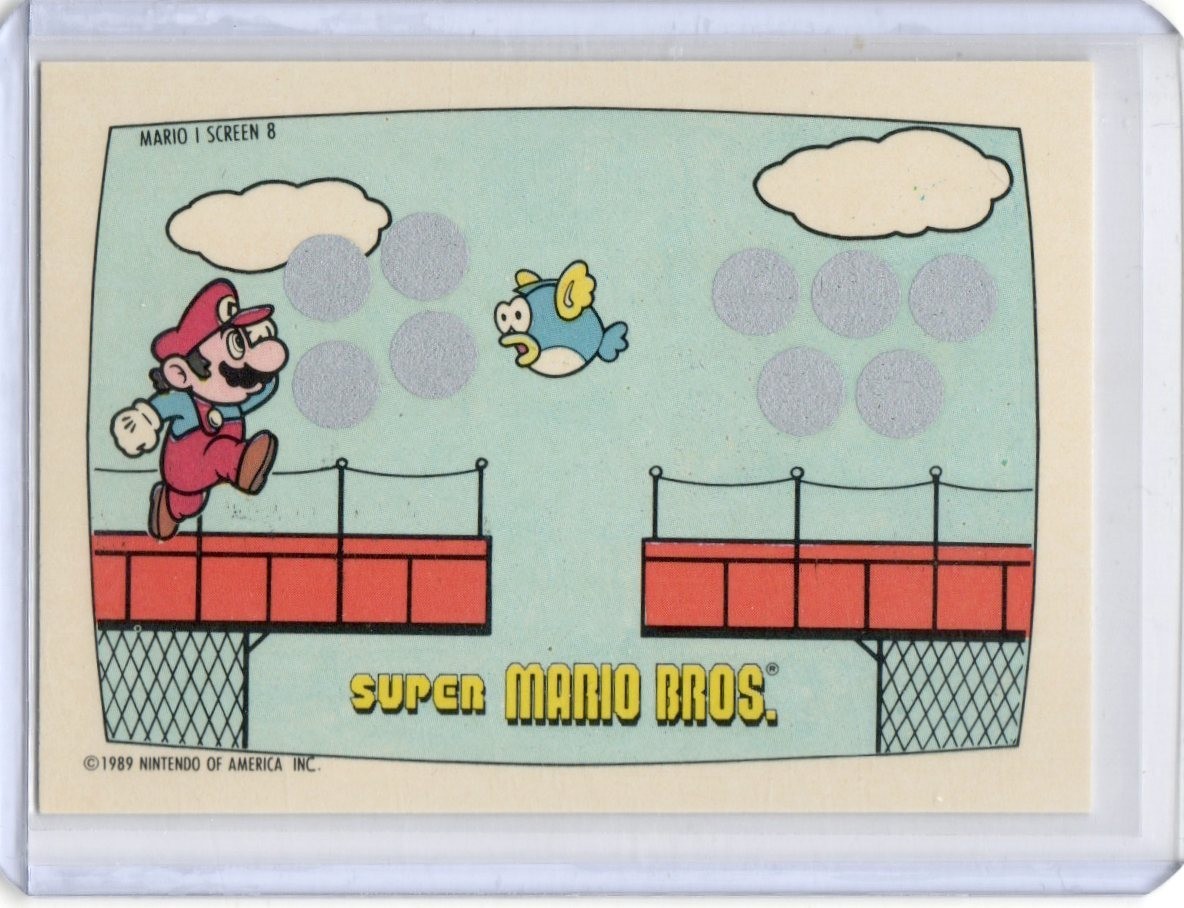 1989 Topps Nintendo #8 Super Mario Brothers Scratch Off  Card