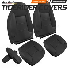 Fit Ford Bronco 1993 1994 1995 Front Bottom Top Leather Armrest Seat Cover Blk Fit Ford Bronco 1993 1994 1995 Front Bottom Top Leather Armrest Seat Cover Blk