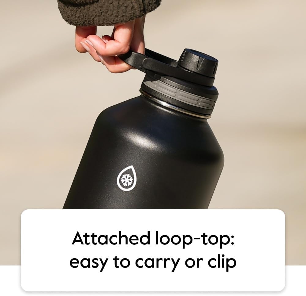 Kids 14 oz Insulated Water Bottles W/ Straw Lid BPA-Free Stainless Steel