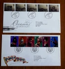 Great Britain: QEII - Punch and Judy & Occasions - 2001 FDC's + Inserts