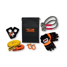 Mile Marker Rhino Pull 7-Piece Recovery Kit Winch Accessory w/ Carry Bag