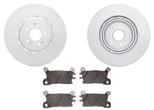 Front GEO Coated Brake Disc Brake Pads for Genesis GV70 4 Piston Brem Bo 22-24
