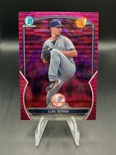 2023 BOWMAN CHROME 1ST PROSPECT LUIS SERNA PINK WAVE /199