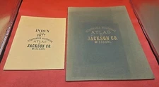 1877 LLUSTRATED HISTORICAL ATLAS OF JACKSON COUNTY MISSOURI + Index Color 1976 