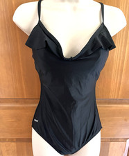 Vintage Speedo Women's One Piece Swimsuit, Black Size 10 Spaghetti Straps